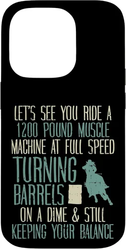 Vista 17 de 1200 Pound Muscle Turning Barrels Racing Rodeo Horse Gift Case for iPhone 17