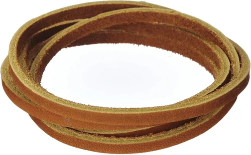 Vista 2 de Realeather Crafts Latigo Lace.125" por 4 yd Carded, Chieftan", marrón (ROC04-0260)