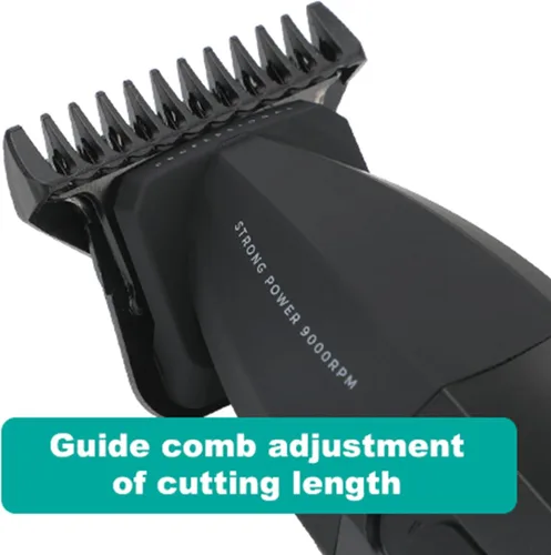 Vista 7 de VGR Cortadora de pelo profesional 906 Fresh Fade, 9000 rpm sin huecos para hombres, cortadora de pelo inalámbrica DLC T-Blade para barberos