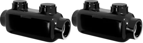 Vista 10 de OHLECTRIC Conector de empalme en línea - 2/0-6 AWG - Conector aislado negro - Tornillo hexagonal Allen 3/16 - Revestimiento resistente