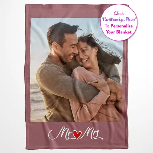 Vista 2 de Se envía al día siguiente, manta de fotos personalizada para un ser querido o alguien significativo, impresa en Estados Unidos, manta de fotos