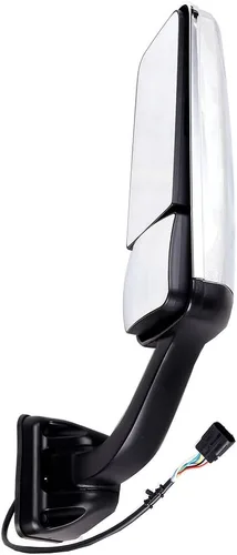 Vista 3 de Espejo de remolque de capó, espejo de puerta de camión apto para 2008-2016 para Freightliner para camión Cascadia con tapa cromada calentada