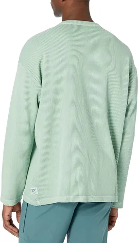 Vista 2 de Reebok Suéter de cuello redondo de teñido natural estándar para hombre