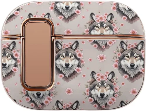 Vista 9 de Funda protectora de plástico suave compatible con Airpods Pro 2, funda de carga inalámbrica, ganado floral, vaca, accesorios para mujer