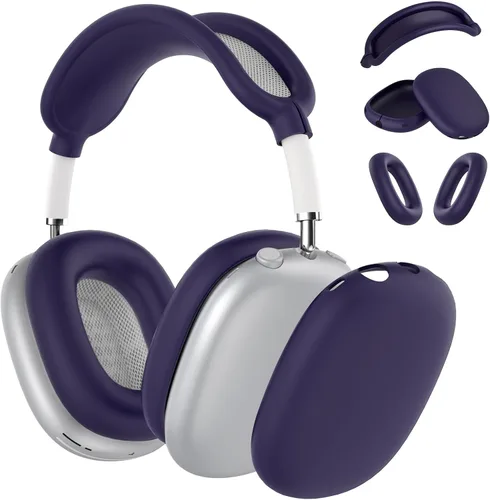 Vista 9 de Funda rígida para AirPods Max con modo de sueño, funda de transporte para auriculares con almohadillas de silicona para AirPods