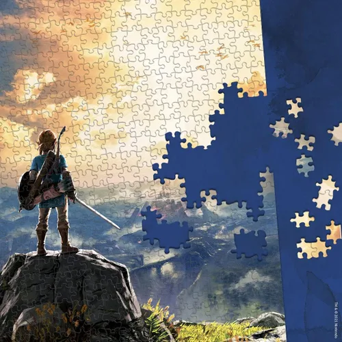 Vista 3 de The Legend of Zelda "Breath of the Wild" - Rompecabezas coleccionable de 1000 piezas con enlace de The Legend of Zelda Videojuego con licencia