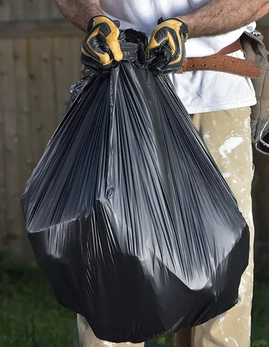 Vista 5 de Ultrasac UL-39586BK UL-39586BK - Bolsas de basura negras resistentes de 39 x 58 pulgadas, paquete de 15 unidades, para contratistas, construcción e
