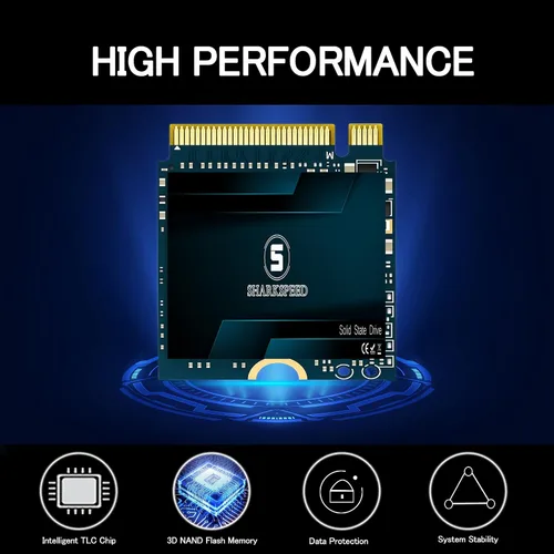Vista 2 de SSD 256GB M.2 2230 NVMe PCIe Gen 3.0X4 unidad interna de estado sólido, compatible con Steam Deck, ROG Ally, Surface Pro, Ultrabook, laptop, PC