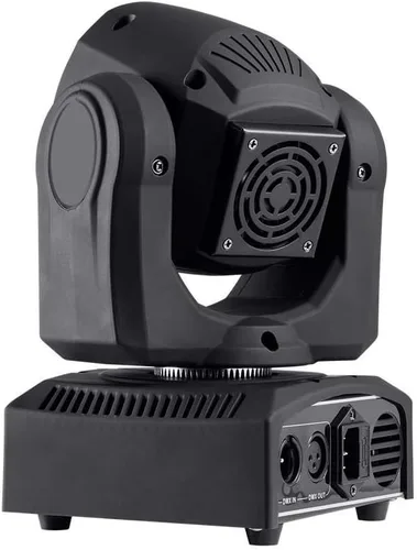 Vista 3 de Monoprice Luz LED de escenario con cabezal móvil – 7 colores y patrones de Gobos, modos de control DMX de 30 vatios, 9 canales y 12 canales - Serie