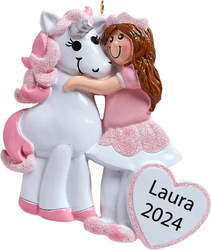 Vista 9 de Santa Tell Me Adorno de Navidad de castillo de princesa 2025, decoración personalizada para árbol, regalo personalizado para niñas, hija, niño