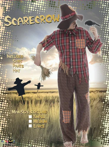 Vista 6 de EraSpooky Disfraz de espantapájaros de Halloween para hombre