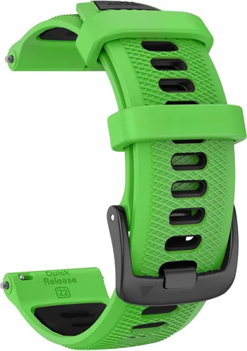 Vista 12 de ISABAKE Correa de silicona de liberación rápida de 22mm de reemplazo para Gamrin Forerunner 265, Forerunner 255, Garmin Vivoactive 4, Garmin Venu 2