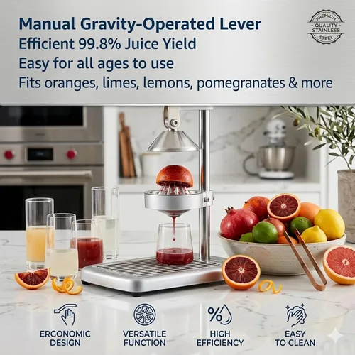 Vista 6 de Juicer manual resistente de la prensa de la mano del exprimidor del limón, Juicer manual resistente de la fruta cítrica
