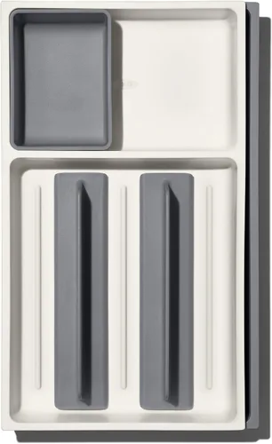 Vista 3 de OXO Cajón Good Grips, organizador grande de herramientas de cocina expandible, color blanco