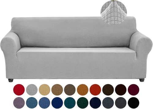 Vista 67 de Joccun Funda Elástica para Silla Sofá, Funda de Sofá de 1 Pieza Tela Jacquard de Spandex con Parte Inferior Elástica, Protector de Muebles Lavable