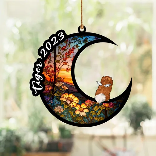 Vista 154 de Nazenti Atrapasoles conmemorativo para perros, adornos de Navidad personalizados para perros, adorno de Navidad, regalos conmemorativos para perros