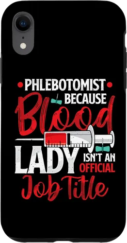 Vista 9 de Funda para iPhone 12 mini flebotomista Because Blood Lady Funny Phlebotomy Nurse para mujer
