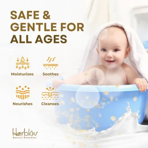 Vista 3 de Jabón de leche de cabra y miel de avena, jabón en barra natural para mujeres, hombres, niños, picazón en la piel, eczema, psoriasis, erupción