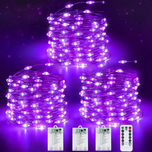 Vista 9 de 30LED Acorn Fairy Lights Battery Operated Fall String Lights Indoor Decor Remote Control, 8 Lighting Modes, IP44 Waterproof, Timer & Dimmable