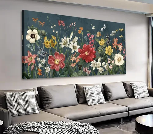 Vista 11 de yearainn Lienzo grande para pared, diseño de lancha y lago azul, puesta de sol con agua clara, cuadro moderno, naturaleza, paisaje, arte
