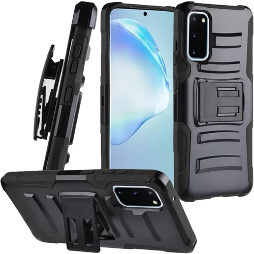 Vista 16 de Para Samsung Galaxy S20 6.2" (SM-G980) - Funda para teléfono con imagen a prueba de golpes - AD1 mármol negro