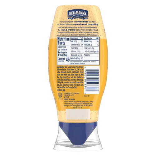 Vista 4 de Hellmann's Dijo-Mayo - Mayonesa suave y sabrosa Drss para papas fritas, hamburguesas, ensaladas de papa, sándwiches, aderezo de mayonesa con Dijon