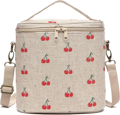 Vista 11 de Lonchera para hombres con 2 bolsas de hielo XL, bolsa de almuerzo de lona encerada resistente para hombres, bolsa enfriadora suave para adultos