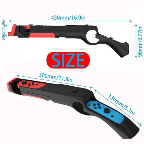 Vista 2 de THRCIFLO Game Gun Controller Compatible with Nintendo SwitchSwitch OLED Joy-Con Motion Controller, Handle Gun Grip Controller Adapt for Switch