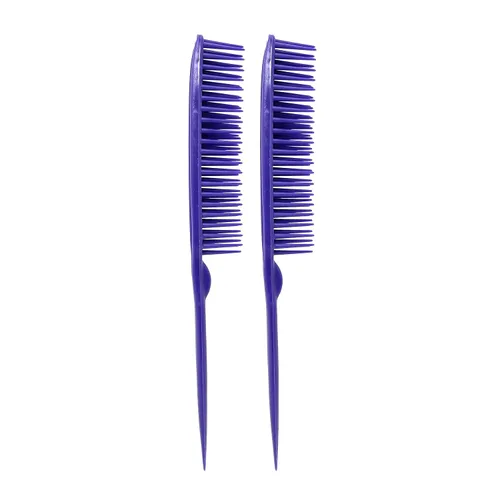 Vista 11 de Allegro Combs Peines de peluquería para peluquería de peluquería de 3 filas para cabello natural y pelucas para cabello rizado, fabricados