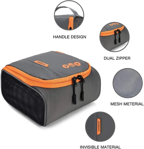 Vista 5 de BAGSMART - Cubitos de compresión, 3 tamaños, organizador de equipaje de viaje, para accesorios de transporte