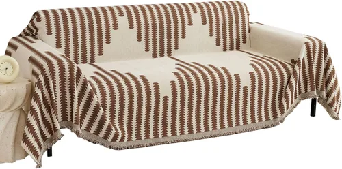 Vista 19 de HAOMAIJIA Fundas de Sofá Boho para Sofá de 2 Cojines - Amigable con Mascotas, Funda Suave y Gruesa Antideslizante para Perros - Protector de Muebles