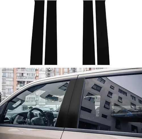 Vista 8 de TOMALL Calcomanías de vinilo para poste de ventana de automóvil compatibles con Dodge Ram 1500 2500 3500 2009-2018 2009-2018, calcomanías de columna