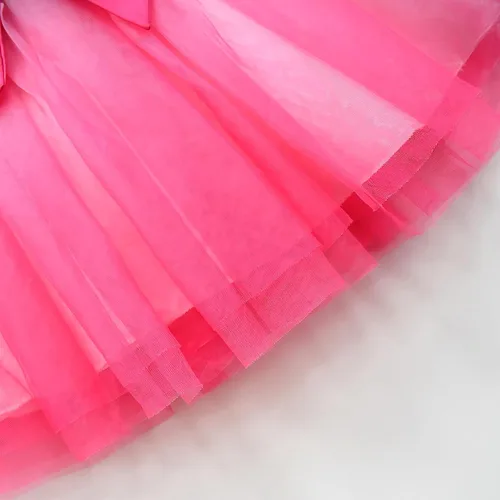 Vista 8 de YODISON Disfraz de princesa melocotón, vestidos de princesa para niñas, cosplay de Halloween 2T-8T para niños