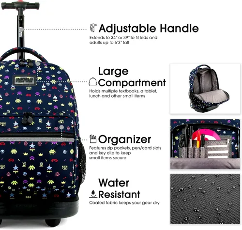 Vista 5 de J World New York Sunrise - Mochila con ruedas