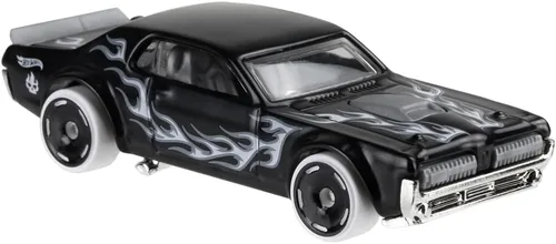 Vista 3 de Hot Wheels 2019 Hw Flames '68 Mercury Cougar, 164/250 Negro
