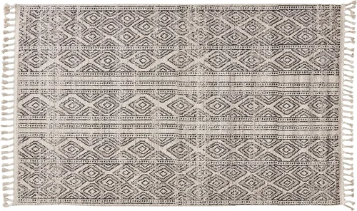 Vista 13 de nuLOOM Chenoa - Alfombra tribal a rayas con borlas, 4 x 6, marfil