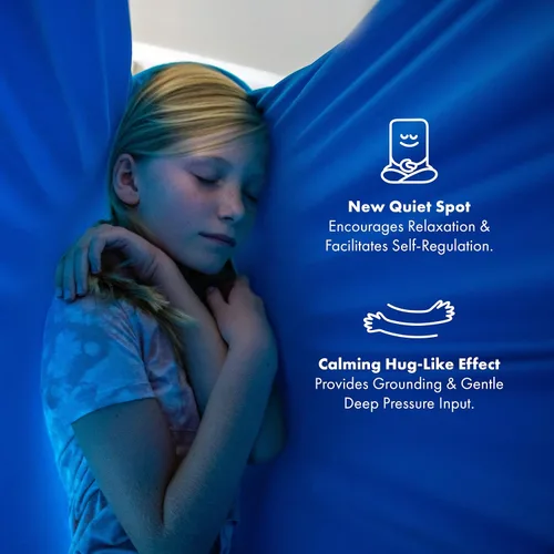 Vista 3 de Harkla Columpio sensorial para niños y adultos, soporta 300 libras, columpio sensorial para interiores y exteriores para un efecto calmante similar