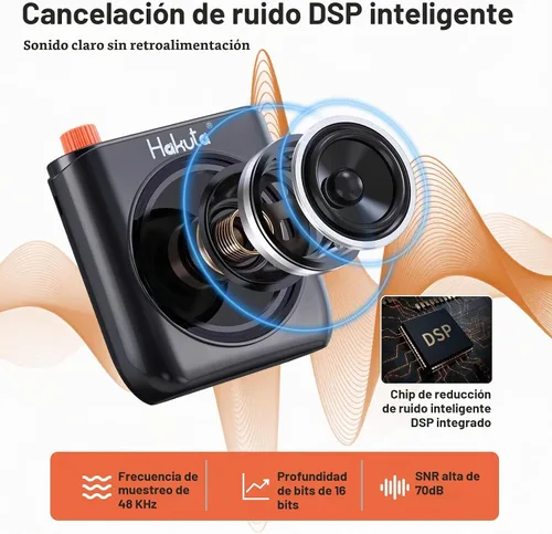 Vista 4 de HAKUTA Amplificador de voz inalámbrico para profesores con 2 micrófonos