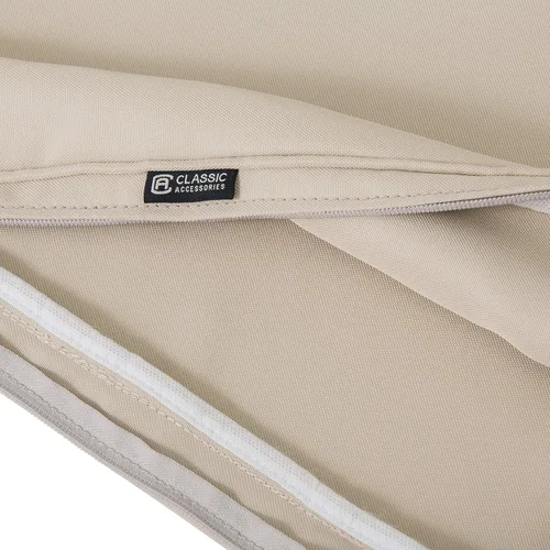 Vista 9 de Classic Accessories Montlake FadeSafe FadeSafe - Cojín de respaldo para silla de patio, 19 x 20 x 4 pulgadas, color beige antiguo