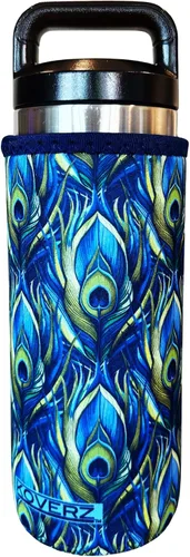 Vista 89 de Funda de neopreno para botella de agua Koverz, funda de neopreno, se ajusta a botellas de agua de 24-30 oz, lavable y reutilizable, tamaño grande