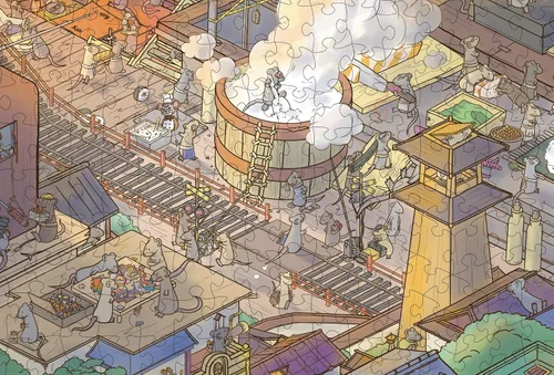 Vista 3 de The Busy Bistro • Rompecabezas de 1000 piezas de The Magic Puzzle Company • Serie Dos