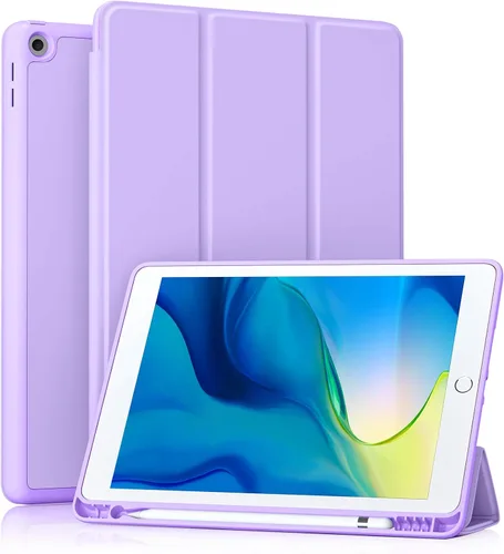 Vista 30 de Akkerds - Funda Compatible con iPad de 10.2 Pulgadas 2021/2020/2019, para iPad de 9ª/8ª/7ª Generación con Soporte para Lápiz, Funda Protectora