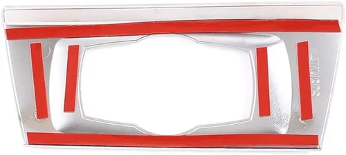 Vista 7 de YIWANG ABS cromo interior de la cabeza de la luz de la cabeza del interruptor de la cubierta del botón de ajuste para BMW Serie 3 E90 2005-2012
