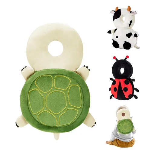 Vista 17 de Mochila protectora de espalda para bebé, almohadilla protectora de seguridad para niños pequeños, diseño suave, ajustable y ligero para caminar