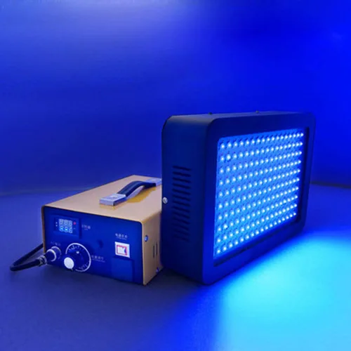 Vista 3 de Regulación de energía de 1800 W, luz ultravioleta, pegamento UV, lámpara de curado LED para pegamento sin sombras, aceite verde, resina 1500 W.