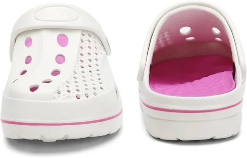 Vista 4 de Wolidio Zuecos de jardín con soporte de arco para niños y niñas, pantuflas para interiores y exteriores, sandalias de playa, plantilla acolchada