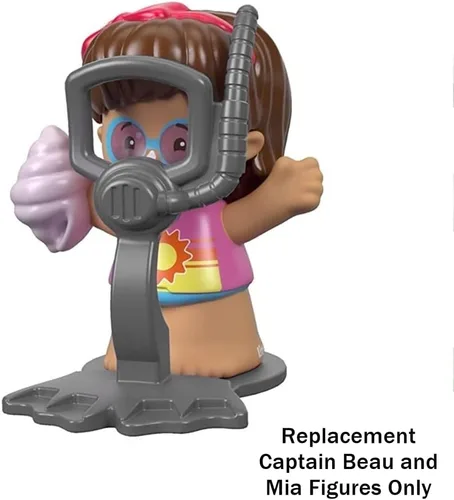 Vista 5 de Piezas de repuesto para Fisher-Price Little People Travel Together Friend Ship - FHD92 ~ Figuras de repuesto del capitán Beau y Mia