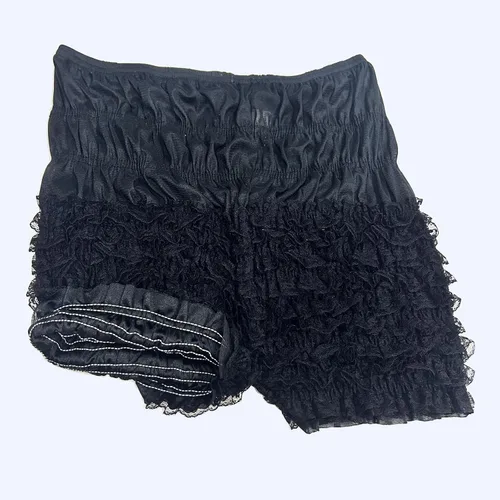 Vista 6 de Bragas de encaje con volantes para mujer, tanga, baile, pantalones cortos de mujer