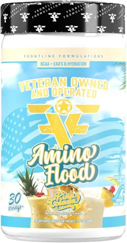 Vista 10 de Amino Flood de formulaciones de primera línea - Fórmula de recuperación e hidratación BCAA + EAA - Soporte muscular, electrolitos y resistencia