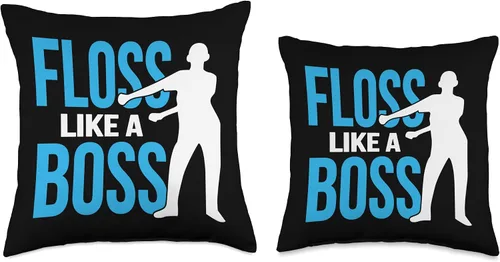 Vista 3 de Floss Like A Boss Designs Floss Like A Boss - Almohada de baile, 16.0 x 16.0 in, multicolor